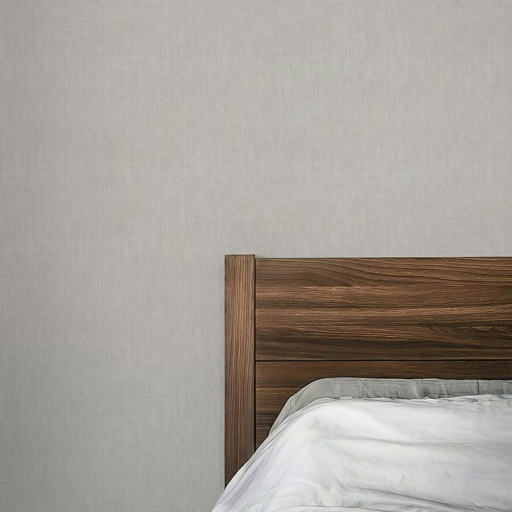 Linnedvæv Sand - Tapet - Beige - Soveværelse - Tekstilimitation - Studio Surface - Non-Woven