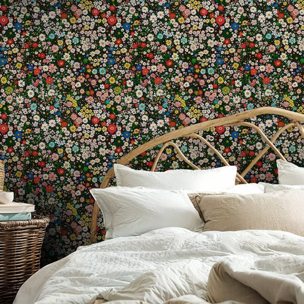 Patricia - Papiers peints - Multicolore - Chambre - Floral - Palette - Intissé