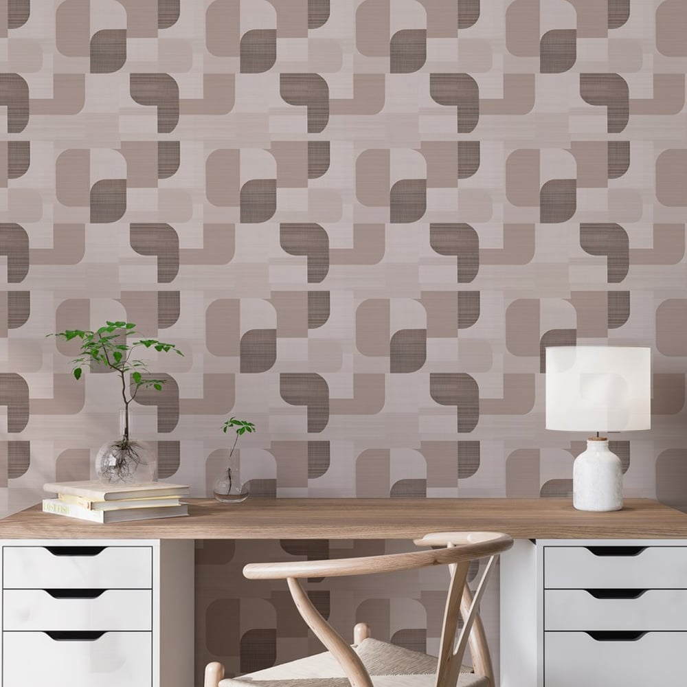 Jakob Grey - Papiers peints - Gris - Bureau - Graphique - Palette - Intissé