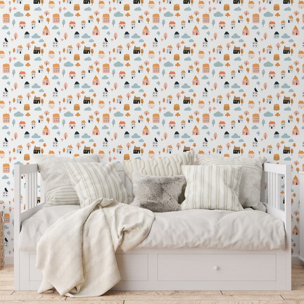 Hubert White - Papiers peints - Blanc - Chambre d’enfant - Autres motifs - Palette - Intissé