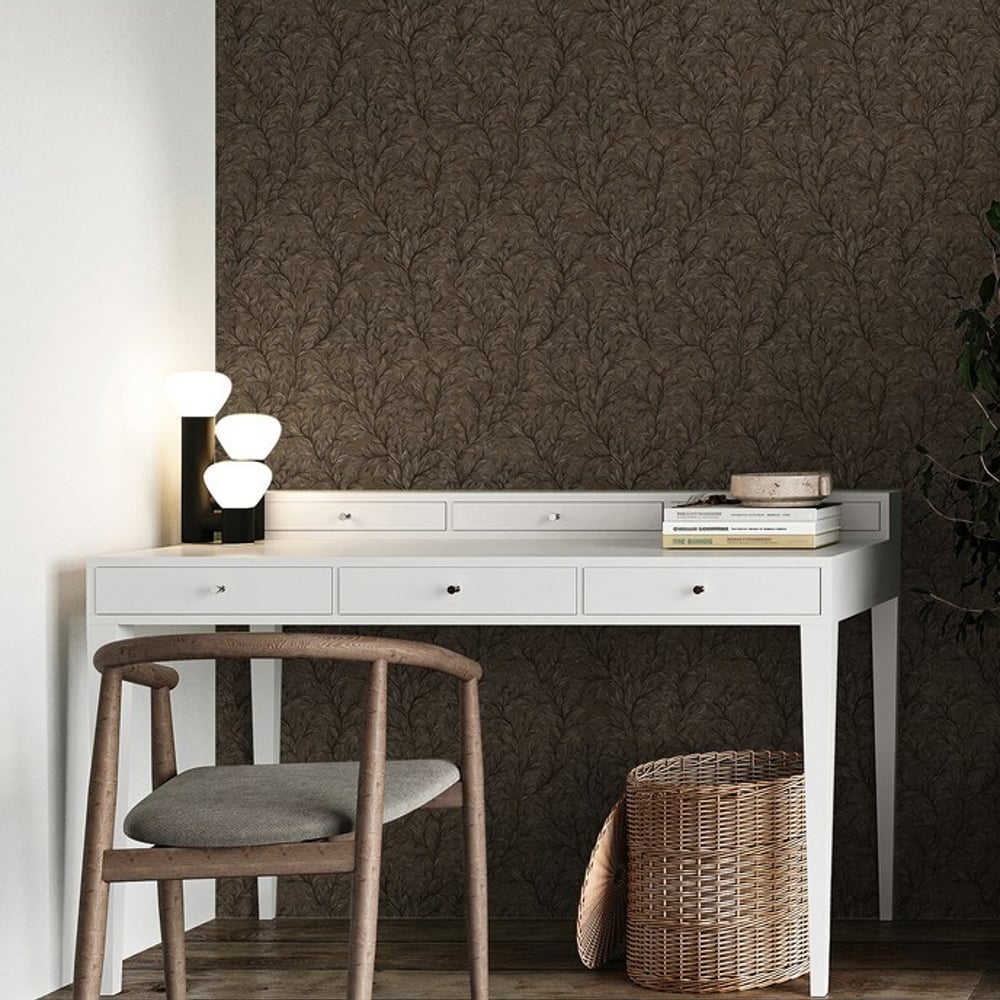 Joseph Beige - Papiers peints - Beige - Entrée - Feuille - Palette - Intissé
