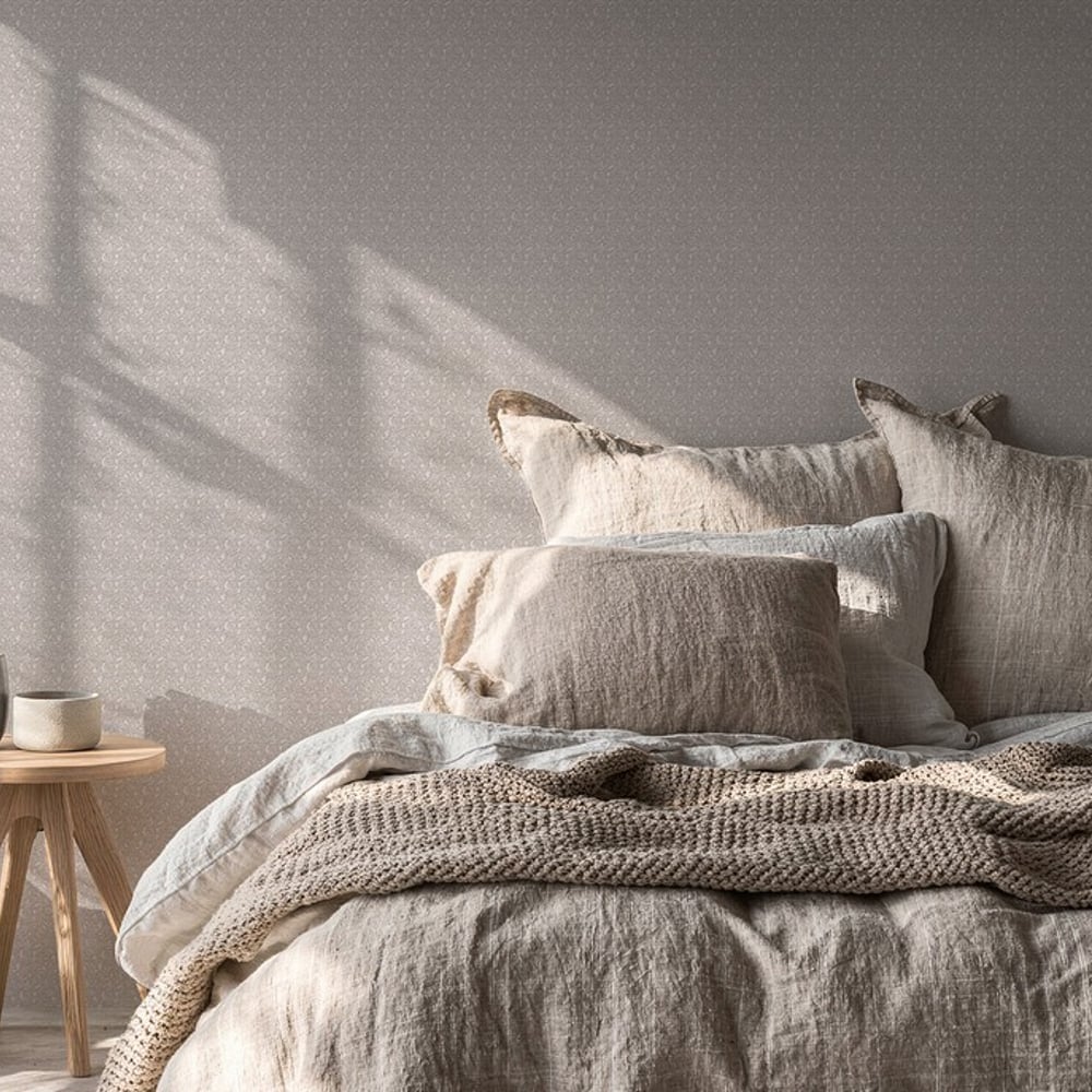 Ella Ash Grey miniature - Papiers peints - Gris - Chambre - Floral - Wallpassion - Intissé