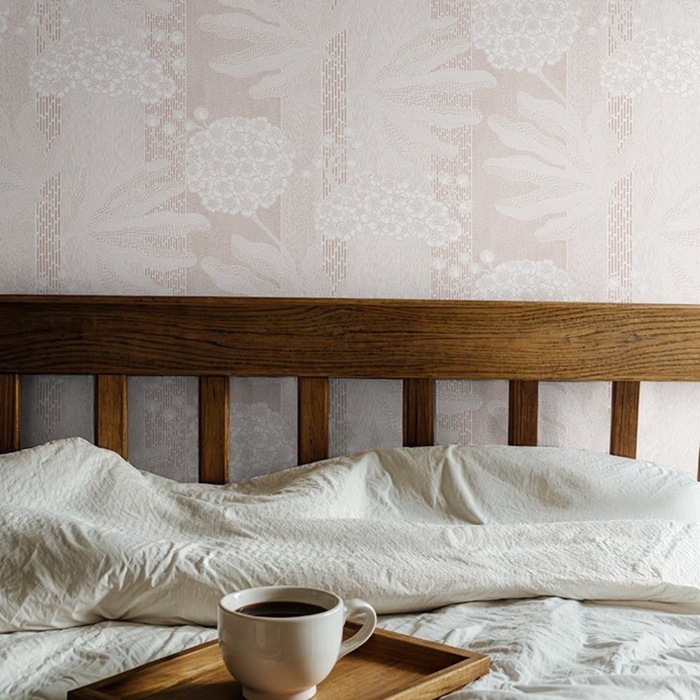 Annie Pink - Papiers peints - Rose - Chambre - Floral - Wallpassion - Intissé