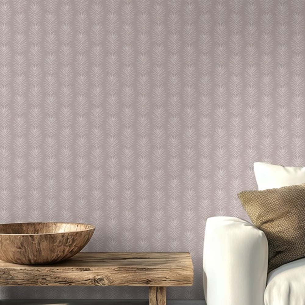 Arec Palm Pink - Papiers peints - Rose - Salon - Floral - Wallpassion - Intissé