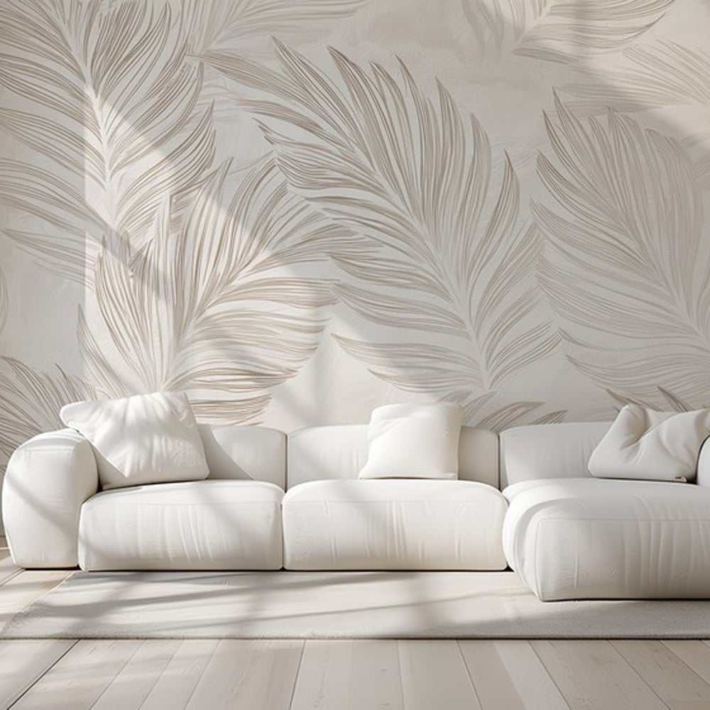 Fototapet - Bright Palm Leaves I - Botanical