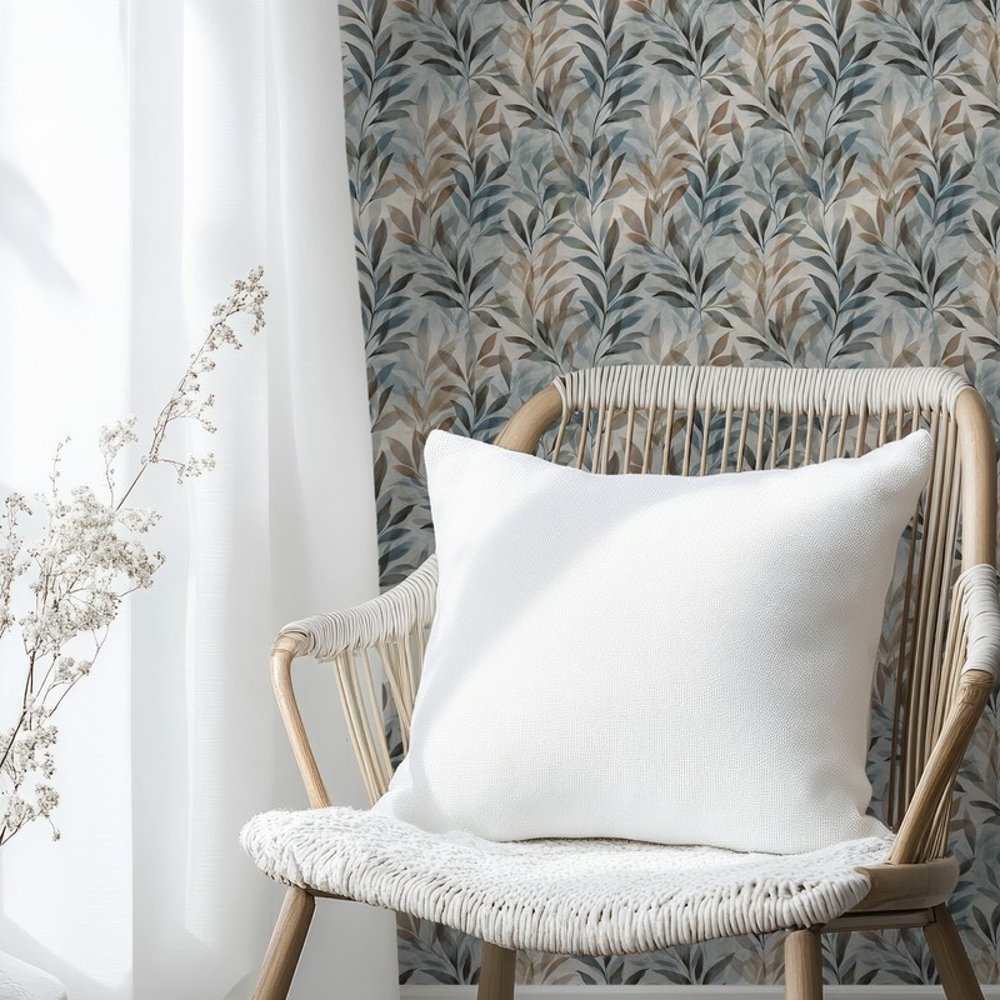 Jon Grey - Papiers peints - Gris - Salon - Feuille - in between - Intissé
