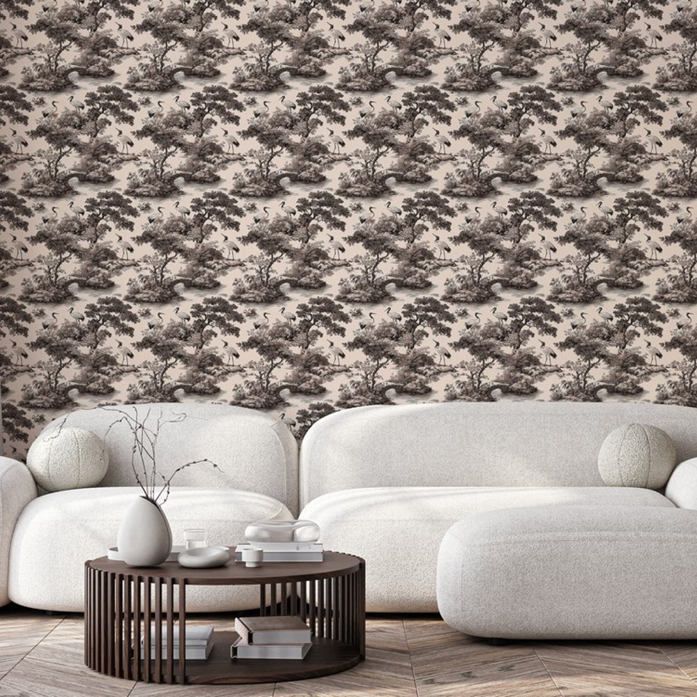 Jeremy Grey - Papiers peints - Gris - Salon - Oiseaux - Dreamland - Intissé