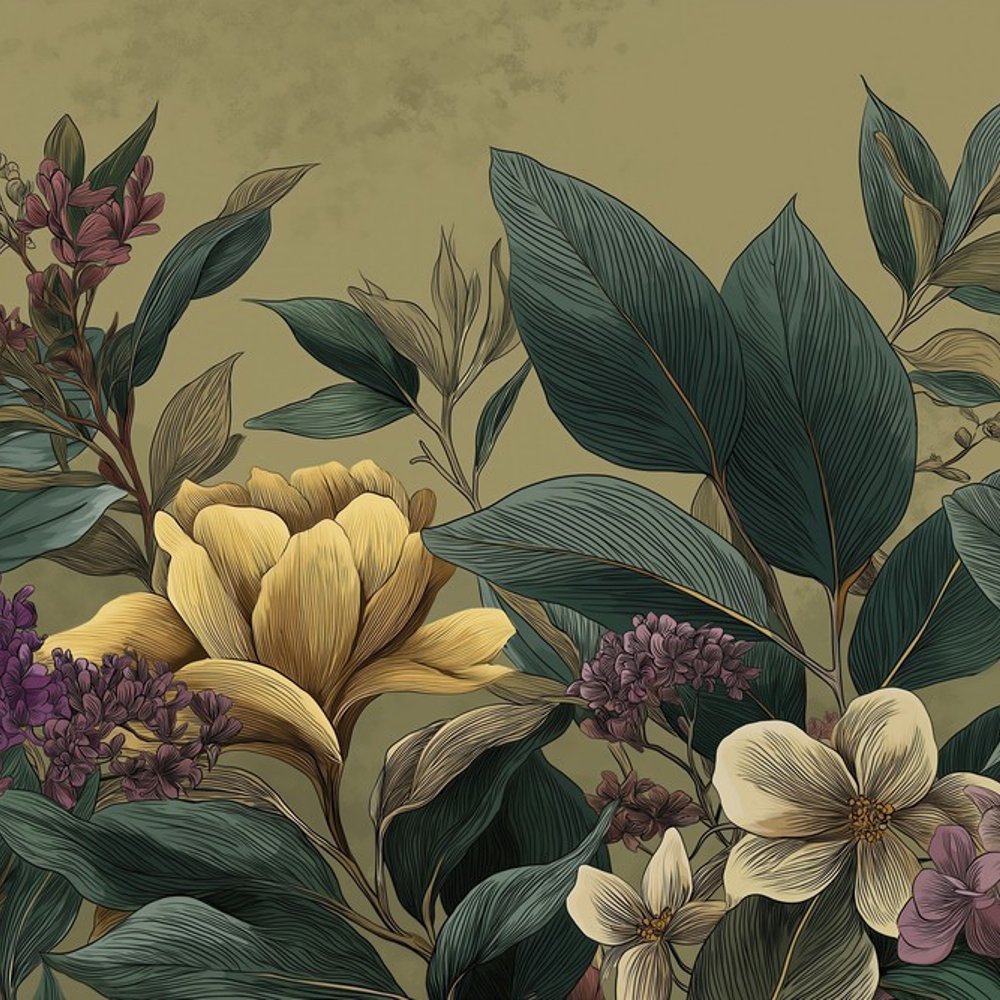 Fototapet - Tropical Blooms III - Botanical