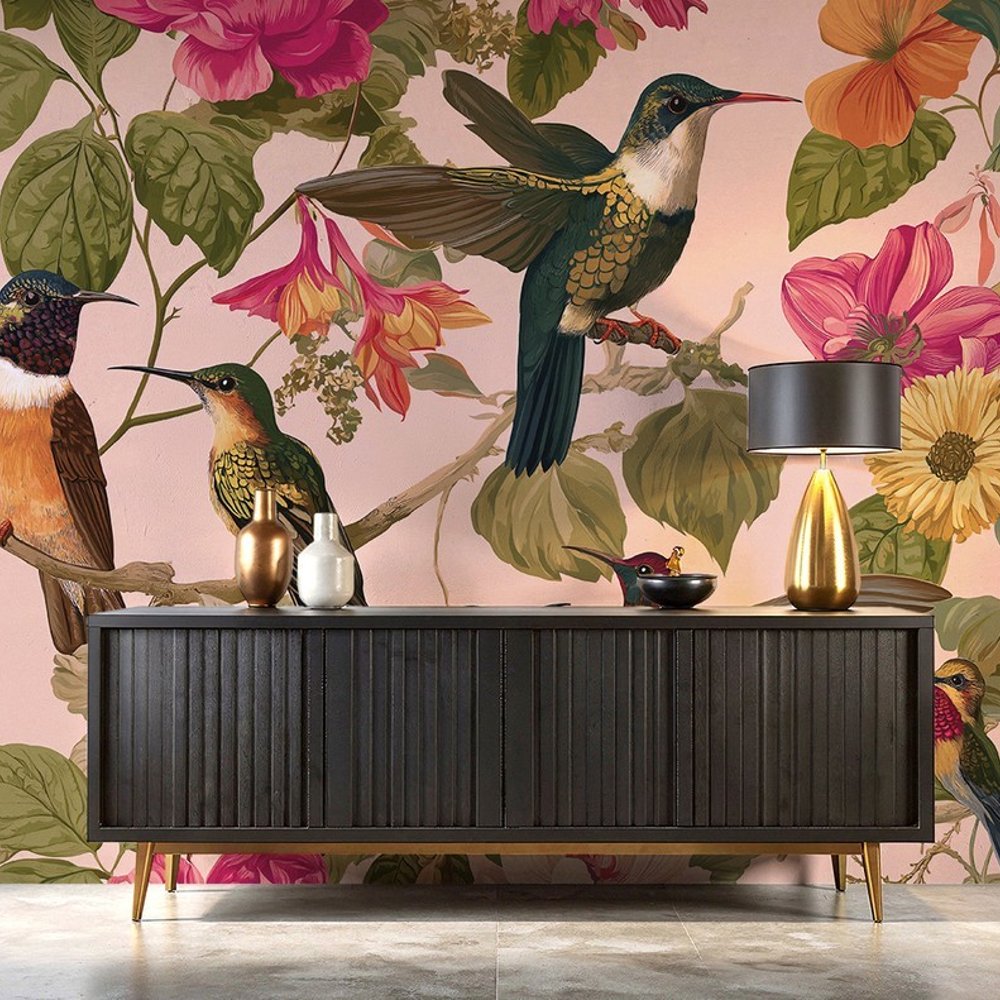 Papiers Peints Panoramique - Birds Party I - Botanical