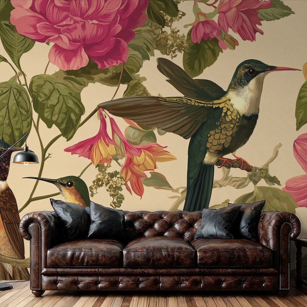 Papiers Peints Panoramique - Birds Party II - Botanical