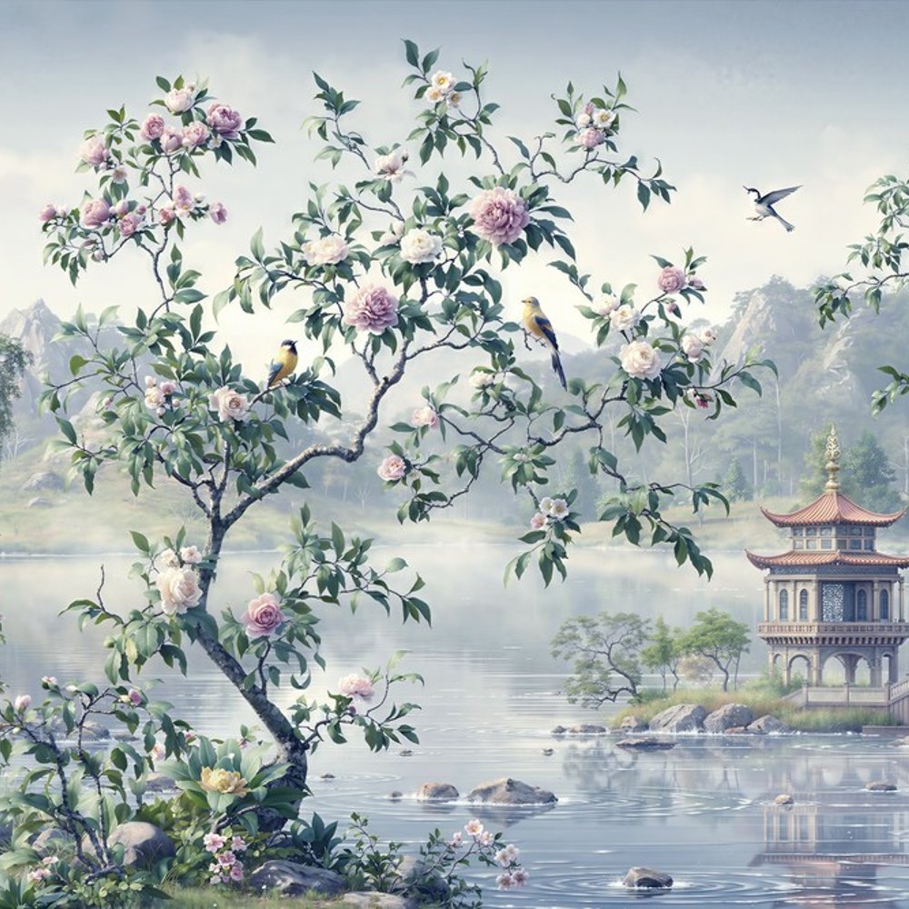 Fototapet - Asian Birdsong II - Nature