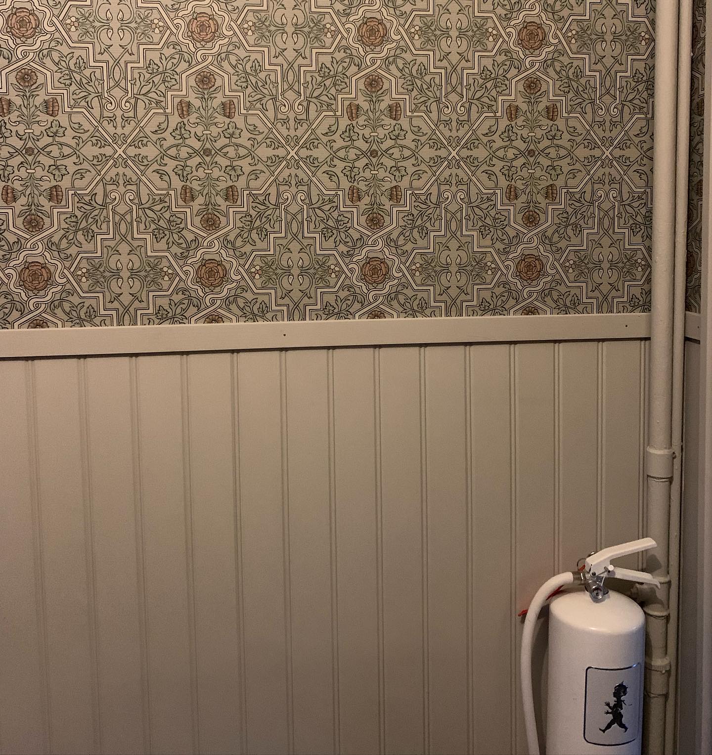 Vi har haft en svacka i motivationen här hemma men nu är vi igång med nästa projekt! För några veckor sedan fick vi hjälp av min pappa med fru att riva allt gammalt ytskikt uppe i hallen. Efter det har vi gipsat och nu äntligen börjat spackla 👍🏻 

I veckan kom tapeterna och nu kliar det i fingrarna för att komma igång med tapetseringen och få ordning i ännu ett rum 🙌🏻

Och hur fin är inte Rosenvinge från Boråstapeter?!😍
